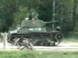 Танк Т-26 в движении в Кубинке