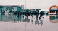 Выступление мотороты Семеновского полка и ГБР военной полиции в Патриоте (видео)