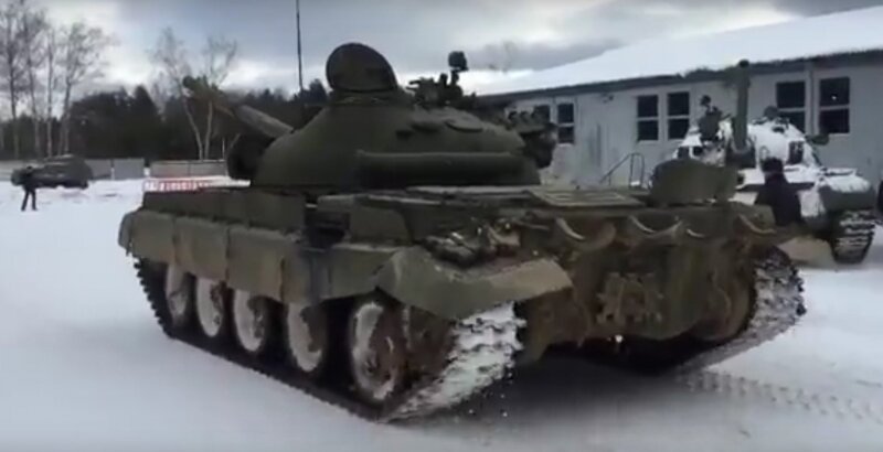 Прогулка с танком Т-62М (видео)