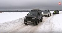 Корреспонденты телеканала «Звезда» на трассе на УАЗ «Патриот»